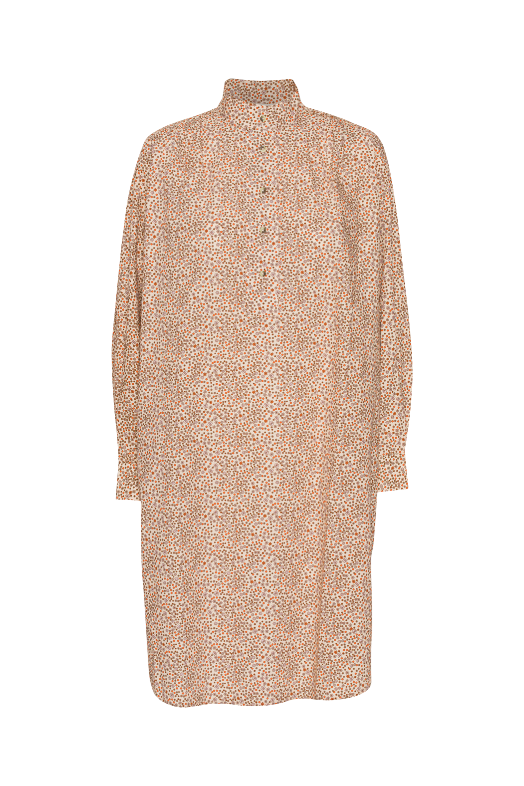 Basic Apparel Hazel Shirt Dress Kjoler 561 Pink Chalk/Mandarin Orange/Leather Brown/Sand